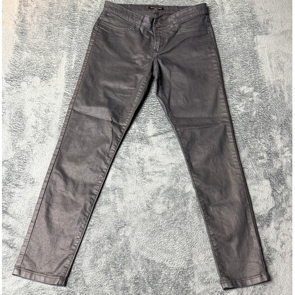 Banana Republic Legging Fit Coated Gray Jeans Size 29/8 - Picture 1 of 14